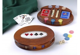 Caseta Deluxe din lemn cu jocuri de societate
