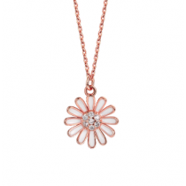 Colier din Argint 925 Pink Daisy