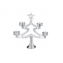 Sfesnic Silver Evergreen Candle Holder